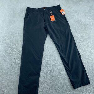 Mens Slim Straight Fit Black Pants By Bass Outdoor 36 NWT 4710